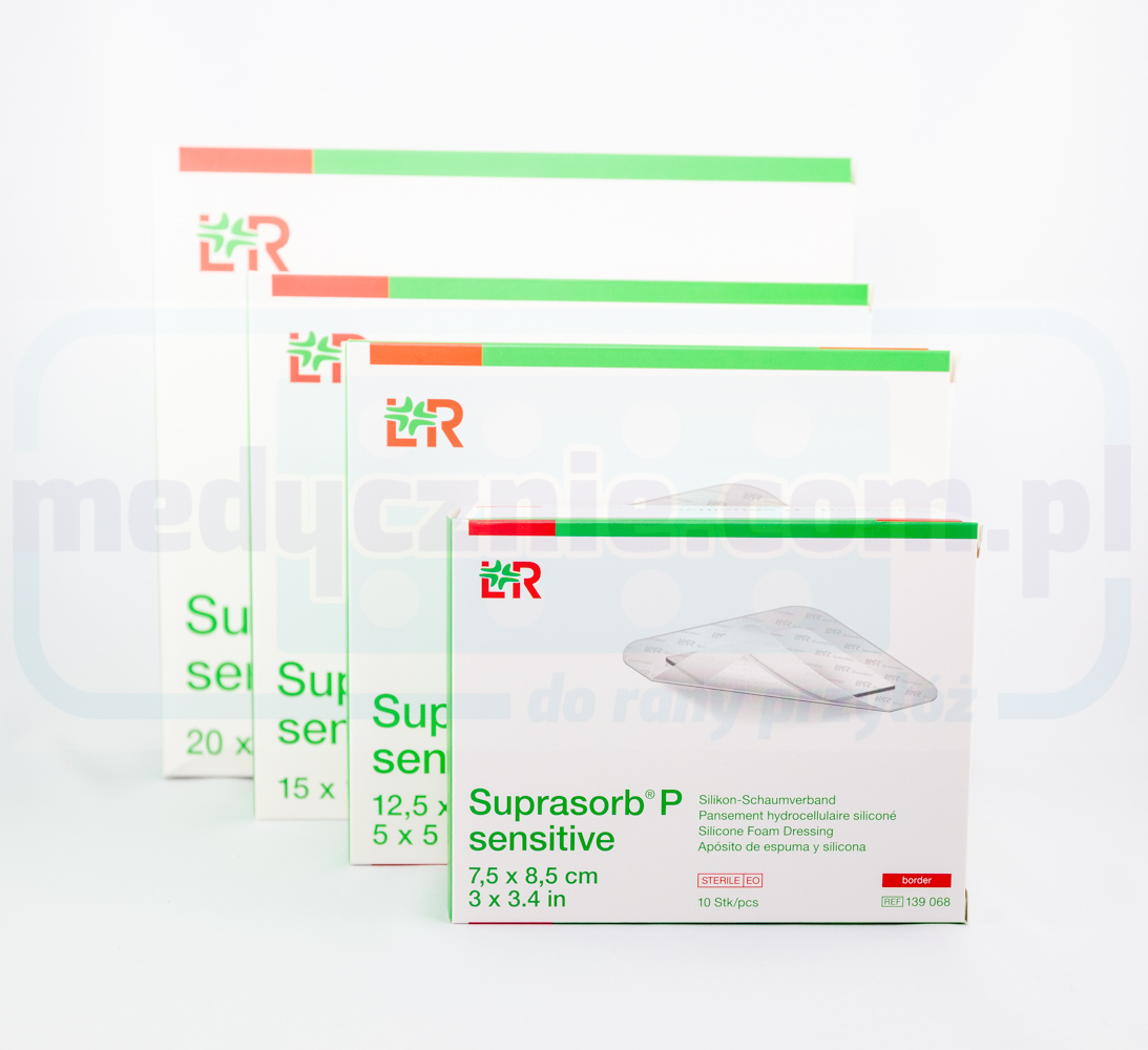 Suprasorb P empfindlich 10*10 cm Rand 1Stk